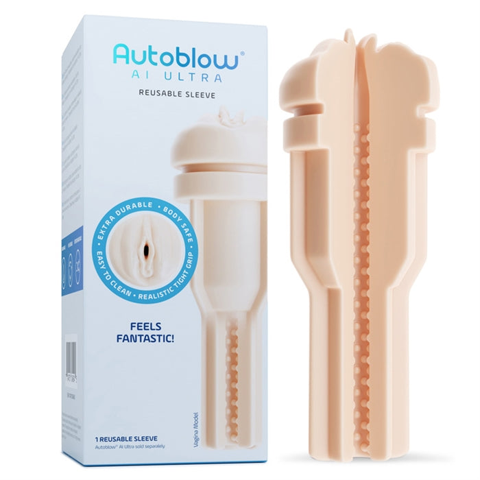 Autoblow AI Ultra Vagina Sleeve - Beige