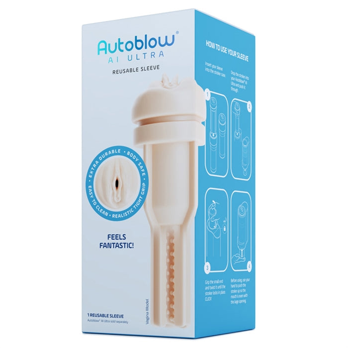 Autoblow AI Ultra Vagina Sleeve - Beige