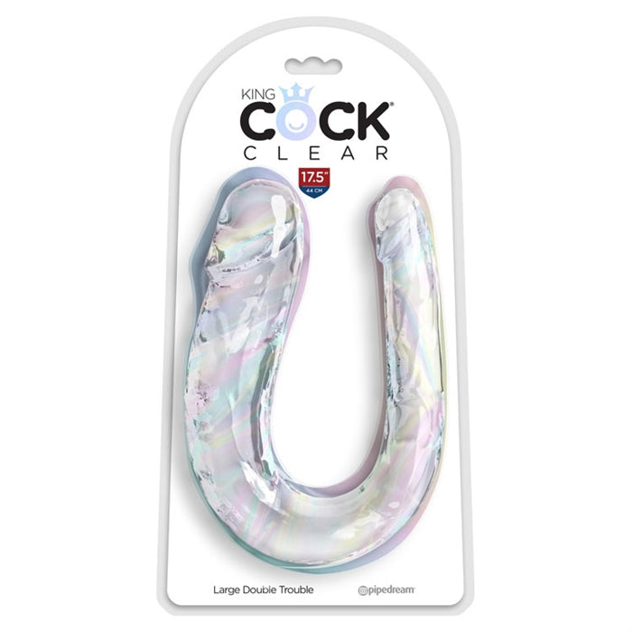 King Cock Clear Large Double Trouble