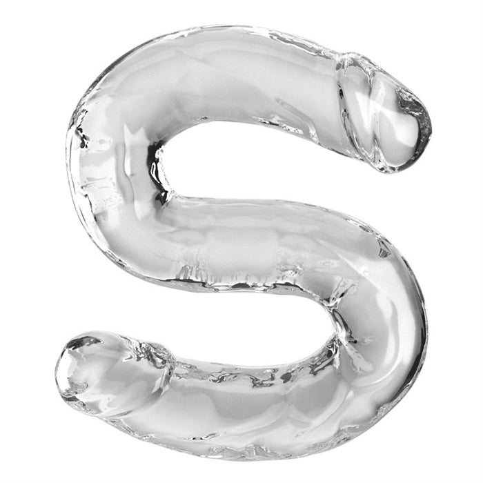 King Cock 18" Double Dildo - Clear