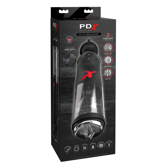 PDX Elite Deluxe Mega-Bator - Clear/Black