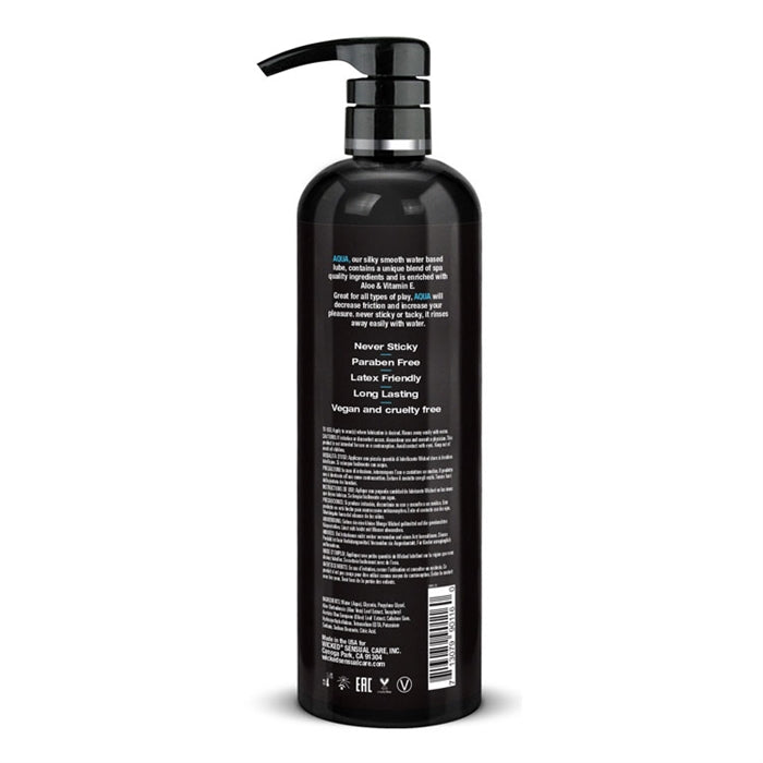 WICKED - AQUA Intimate Lubricant - 16 oz / 473 ml