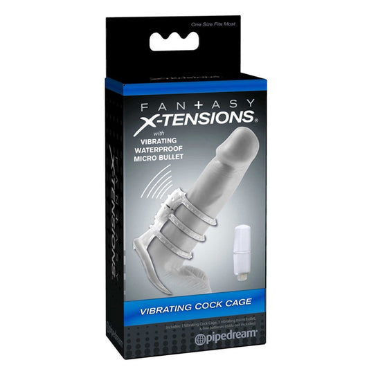 FX - VIBRATING COCK CAGE- CLEAR