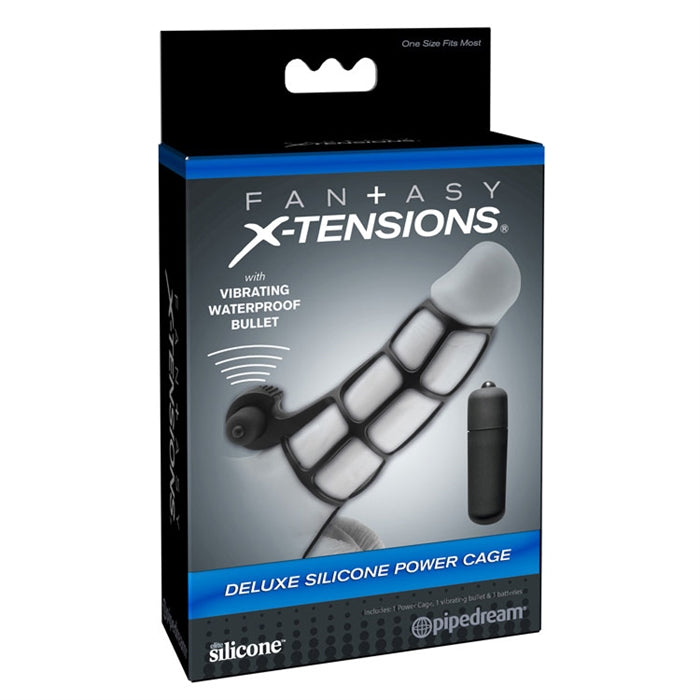 FX - DELUXE SILICONE POWER CAGE- BLACK
