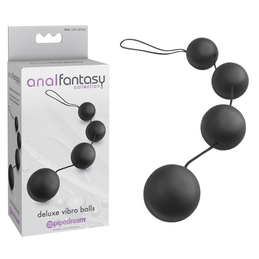 ANAL FANTASY COLLECTION DELUXE VIBRO BALLS - BLACK