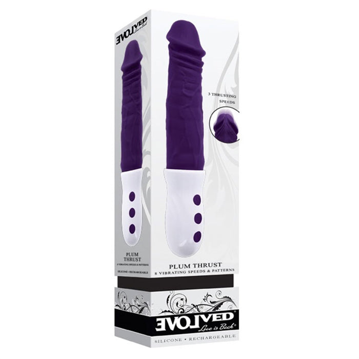 Plum Thrust - Silicone Rechargeable - Black