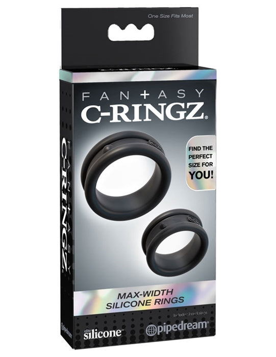 C-RINGZ MAX WIDTH SILICONE RINGS BLACK