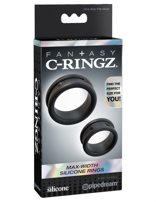 C-RINGZ MAX WIDTH SILICONE RINGS BLACK