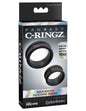 C-RINGZ MAX WIDTH SILICONE RINGS BLACK