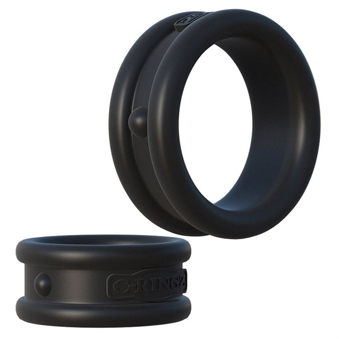C-RINGZ MAX WIDTH SILICONE RINGS BLACK