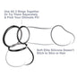 C-RINGZ SILICONE 3-RING STAMINA SET BLACK