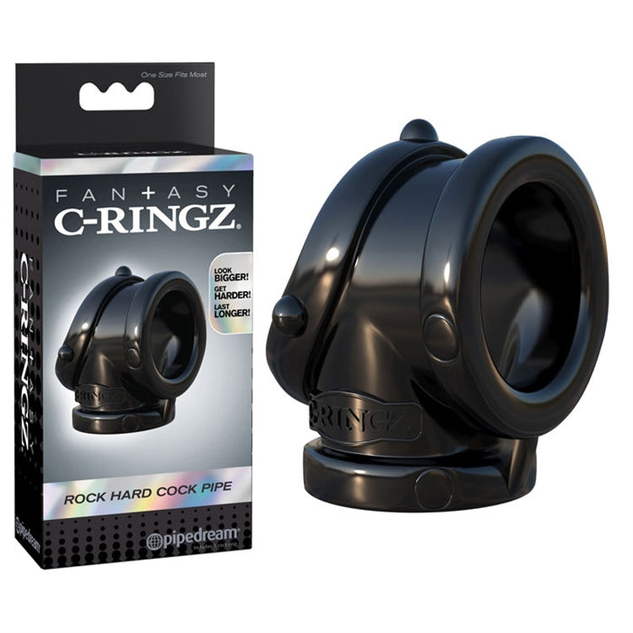 C-RINGZ ROCK HARD COCK PIPE BLACK