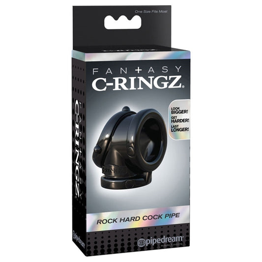 C-RINGZ ROCK HARD COCK PIPE BLACK