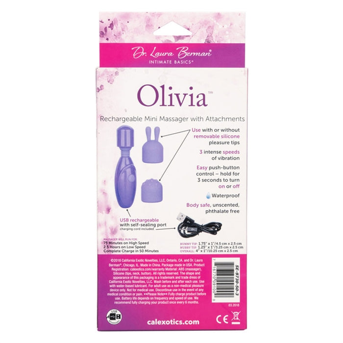 Dr. Laura Berman® Olivia™ Rech. Mini Massager
