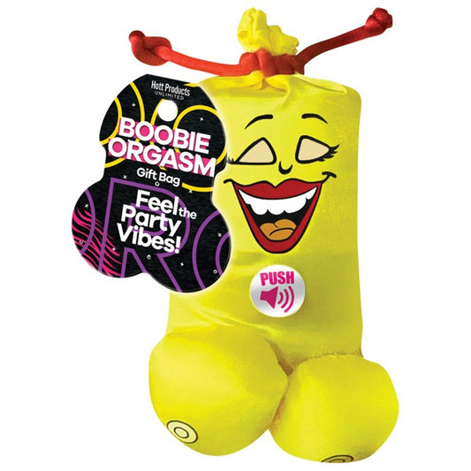 Boobie Orgasm Gift Bag - Yellow