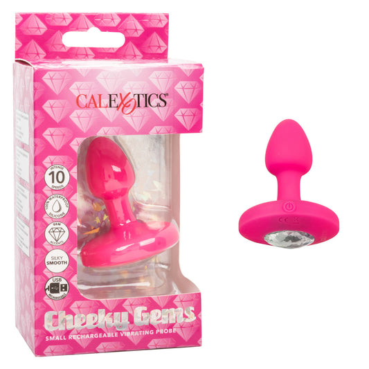 Cheeky Gems - Sonde vibrante rechargeable petite taille - Rose