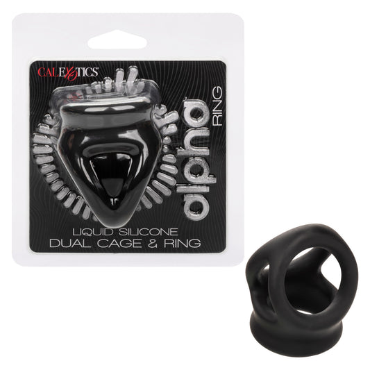 Alpha Ring - Cage et anneau doubles en silicone liquide