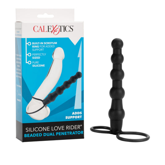 Silicone Love Rider - Double pénétration à billes