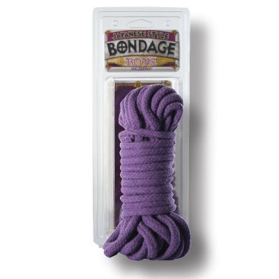 Corde de bondage en coton violet