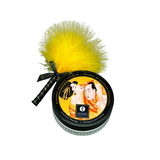 Shunga - Poudre de massage embrassable mangue