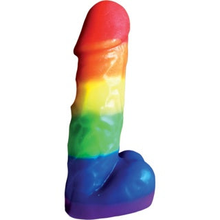Hott Products - Bougie Pecker Party 18 cm - Arc-en-ciel