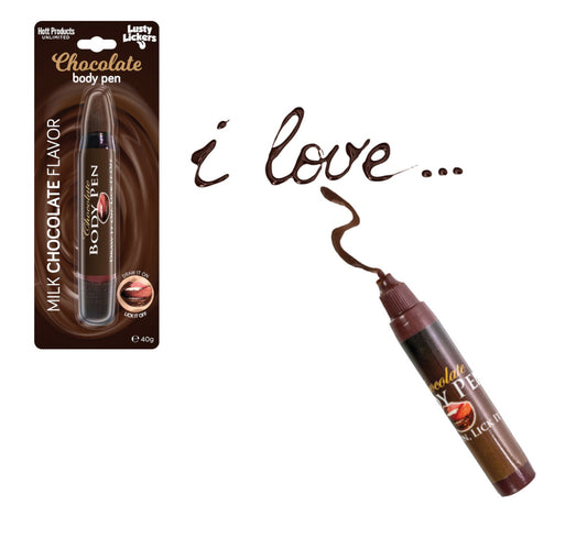 Hott Products - Stylo corporel comestible en chocolat