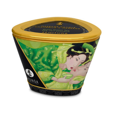 Shunga - Bougie de massage - Zenitude - Thé vert exotique