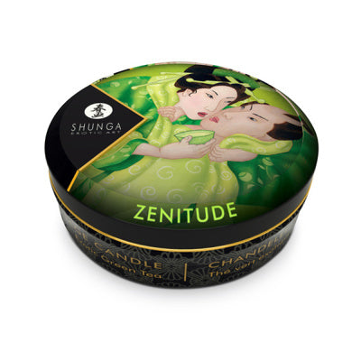Bougie de massage Shunga Mini - Thé vert exotique Zenitude - Lot de 6