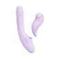 DUOGLOW Vibrateur à billes à poussée avec stimulateur pulsant - Lilas - Svakom