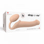 Strap-on-me - Strap-on semi-réaliste et flexible - Grande taille - Beige