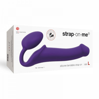 Strap-on-me - Strap-on semi-réaliste et flexible - Grande taille - Violet