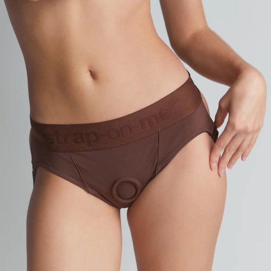 Harnais Strap-on-me - Héroïne - Chocolat - Grande
