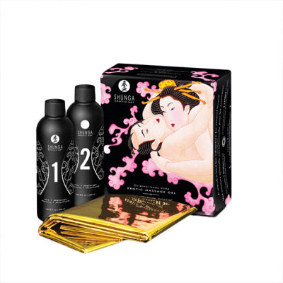 Shunga - Gel de massage érotique Oriental Body Slide à la fraise