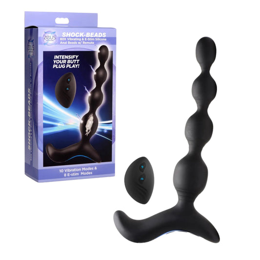 Zeus - Perles de choc en silicone pour électrostimulation et vibrations