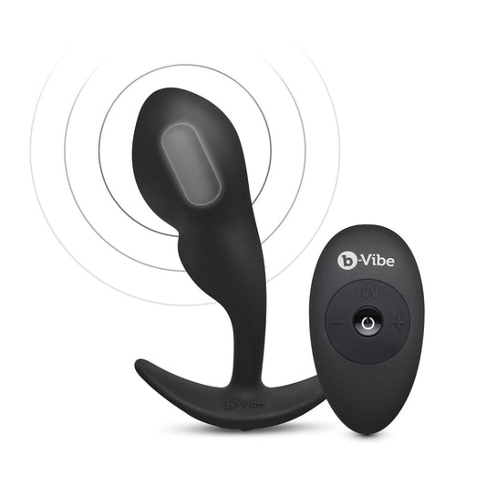 B-Vibe - Plug anal télécommandé pour point P, 145 g - Taille moyenne