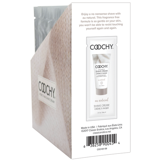 COOCHY - Crème à raser - Naturelle 24 x 15 ml