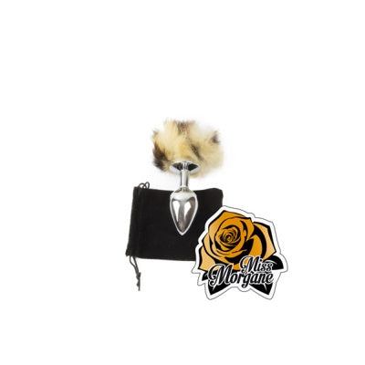 Miss Morgane Gold - Plug moyen avec queue de lapin