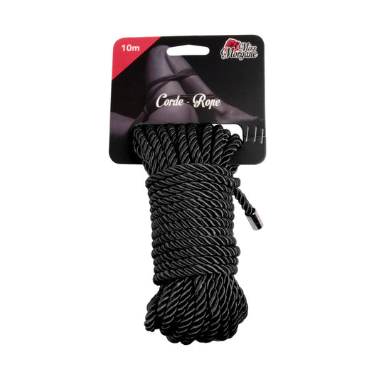 Cordon Miss Morgane finition soyeuse - Noir