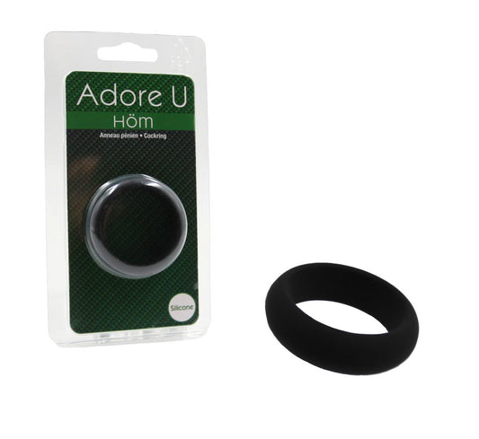 Adore U Höm - Cockring Silicone 3,5 cm - Noir