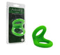 Adore U Höm - Cockring Double Silicone L - Vert