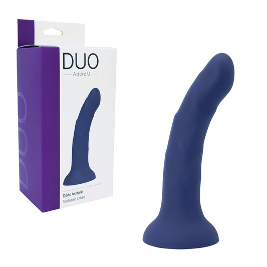 Adore U - DUO - Godemiché texturé - Bleu