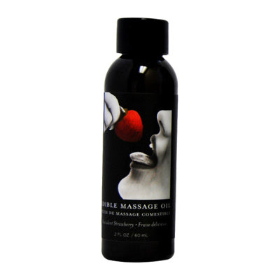Earthly Body - Huile de massage comestible - Fraise 60 ml