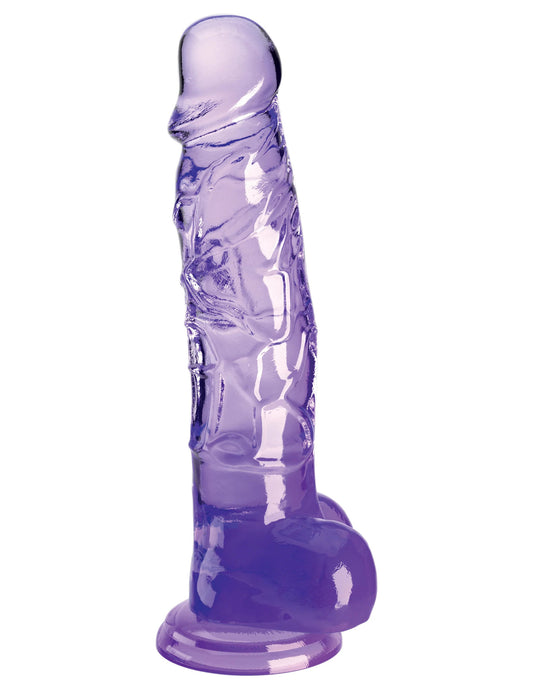 King Cock - Pénis de 20 cm avec testicules - Violet