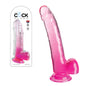 King Cock - Pénis de 23 cm avec testicules - Rose