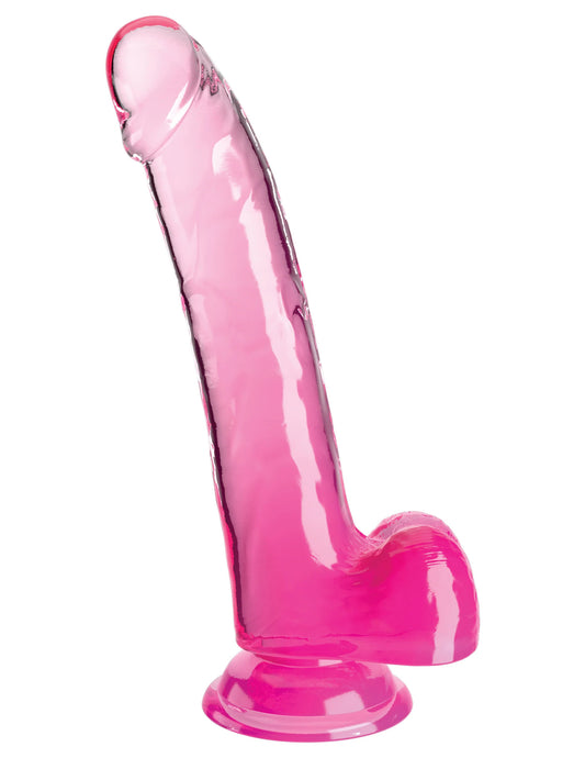 King Cock - Pénis de 23 cm avec testicules - Rose