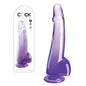 King Cock - Pénis de 25 cm avec testicules - Violet