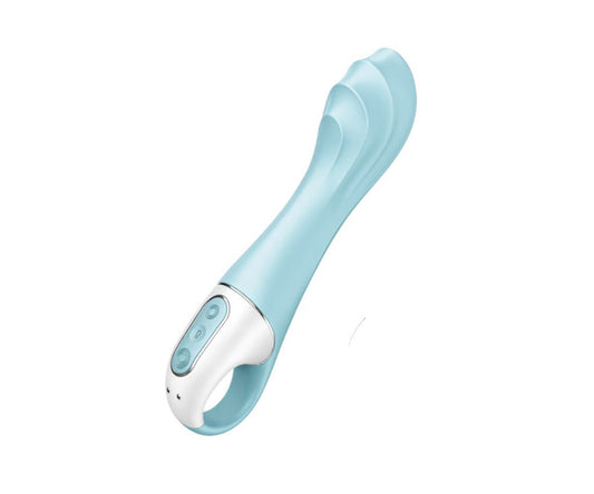 Satisfyer - Vibrateur à pompe à air 5+ - Bleu