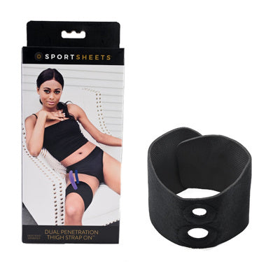 Sportsheets - Strap-on de cuisse ultra-pénétrant à double pénétration