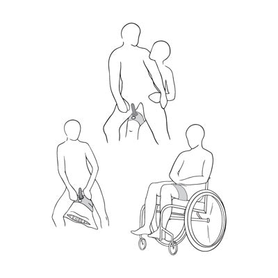 Sportsheets - Strap-on de cuisse ultra-pénétrant à double pénétration