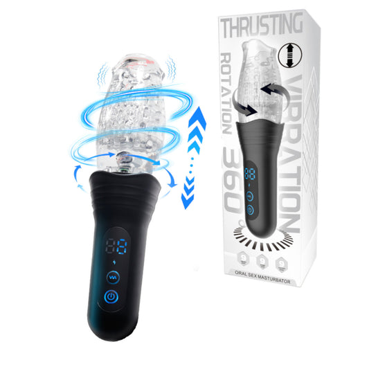 Rotation et poussée - Masturbateur pour le sexe oral
